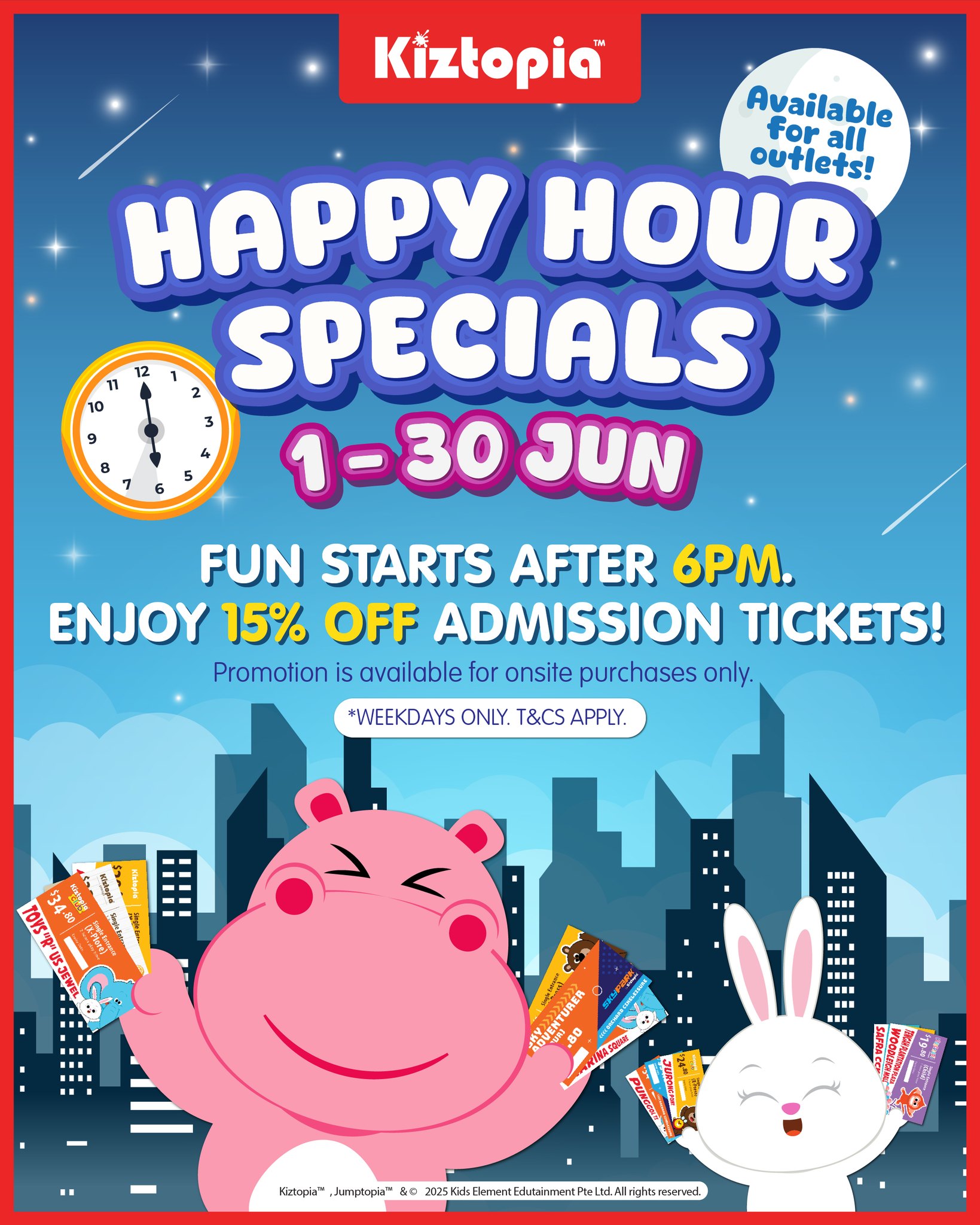Kiztopia Happy Hour Specials 15% OFF [1 – 30 Jun 2025]