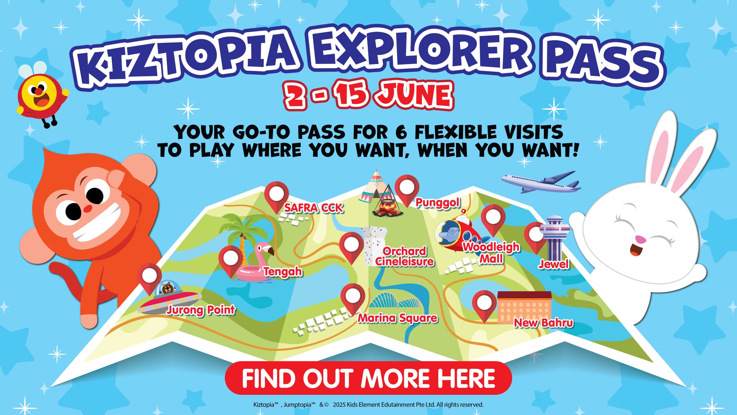 Kiztopia 6 Adventures with 1 Ultimate Pass! [2 – 15 June 2025]